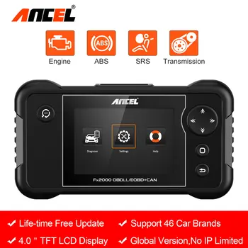 Ancel FX2000 OBD2 Автомобильный сканер антиблокировочная система тормозов система пассивной безопасности водителя двигателя Системы диагностики... Ancel FX2000 OBD2 Автомобильный сканер антиблокировочная система тормозов система пассивной безопасности водителя двигателя Системы диагностики...