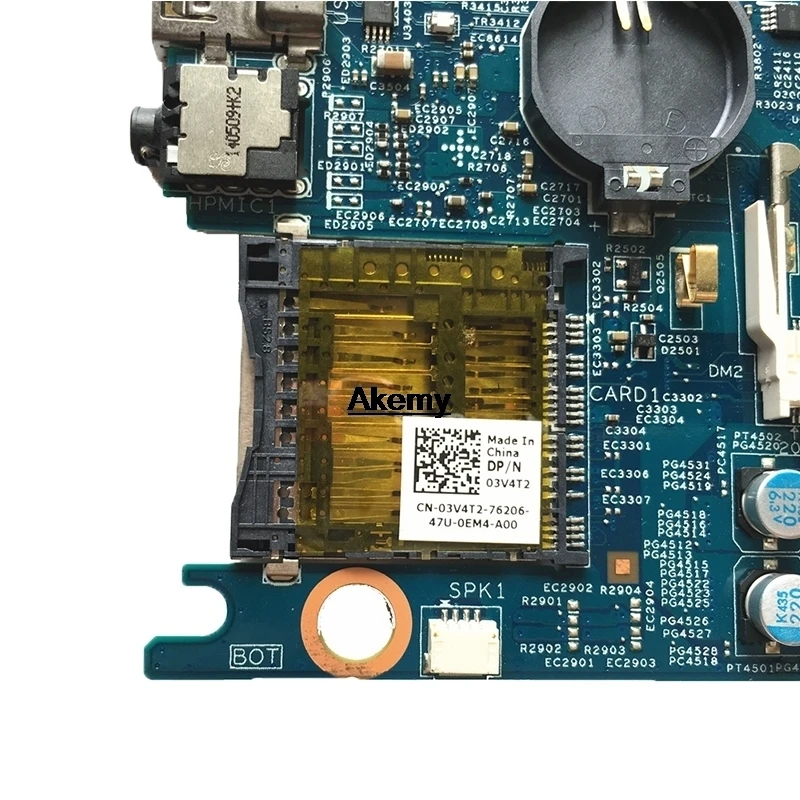 DOH50 MB 12322-2 PWB: KJ7NX placa база для DELL 7537 5GRP2 материнская плата для ноутбука процессор SR1EB I7-4500U ТЕСТ ОК