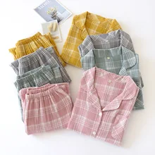 Хлопок хорошее качество пара пижамный комплект пижамы для женщин пижамы 1699