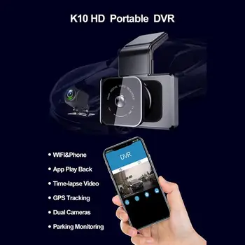 

Onever New Hard Camera HD 3-Inch GPS Screen Driving Recorder Support Max 64G Card HD Screen Driving Recorder Pull Out Lens