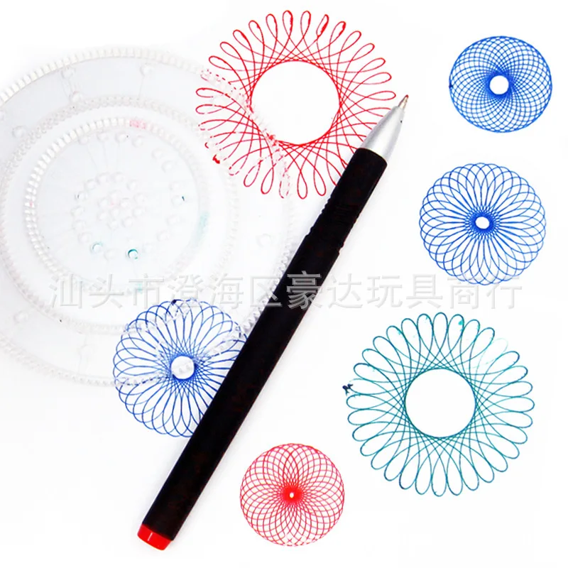 

Spirograph Painting Kit Creative Drawing Fine Art Painting Template Ruler Educational Stationery Gift Multi-functional Children