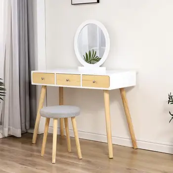 

Modern Minimalist Dressing Table Bedroom Storage Cabinet Nordic Makeup Table Net Red Makeup Table Home Mini Cosmetic Table HWC