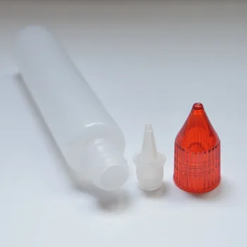 

30ml E Liquid Pen Shape Bottle 30ml Needle Bottle with Colorful Caps and Long Dropper Empty Plastic Bottle