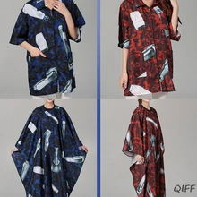 Парикмахерская Ткань для взрослых Большая стрижка фартук платье стилист Рабочая одежда