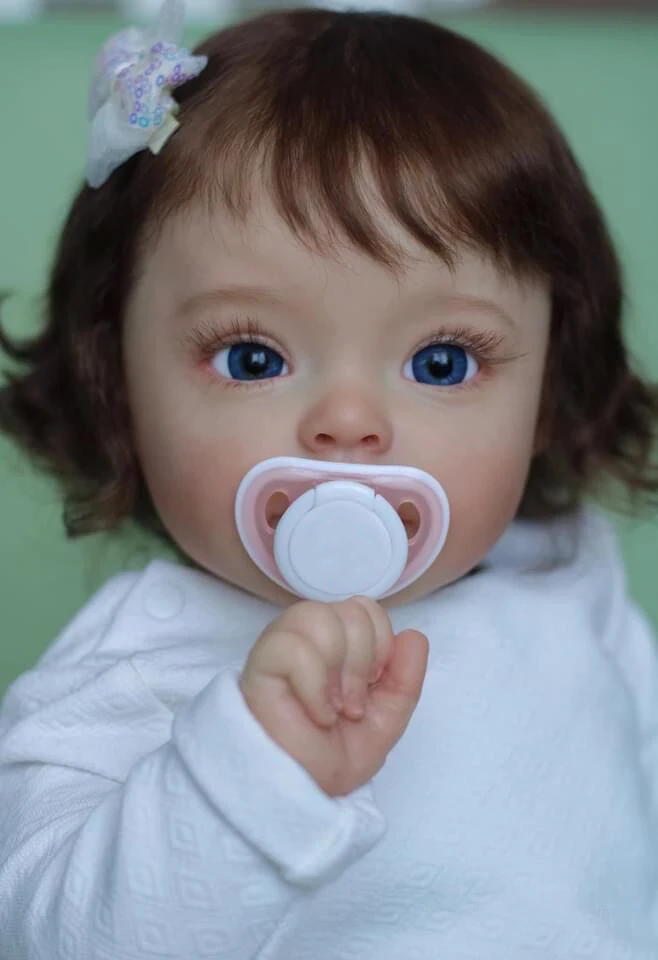 

55CM Sue-Sue Handmade High Quality Reborn Toddler doll Detailed Lifelike Painting Rooted Hair Collectible Art gift