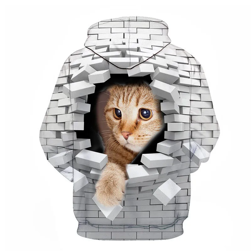 Новые модные толстовки с 3d принтом акулы, мужские забавные толстовки, уличная одежда в стиле хип-хоп, большие размеры 6XL, осень и зима