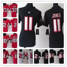 Женская футболка с надписью Lady Atlanta s,#24 Devonta Freeman#22 Keanu Neal#11 Julio Jones#2 Matt Ryan 24 Devonta Freeman