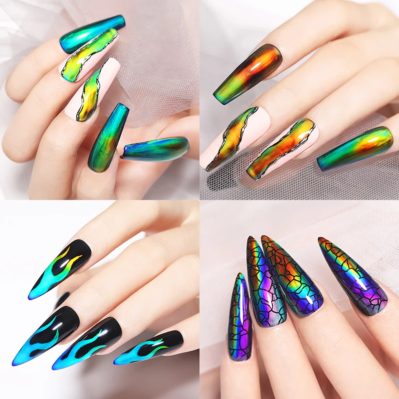  UR SUGAR Thermochromic Liquid Neon Chameleon Temperature Color-Changing Nail Polish Soak Off UV LED