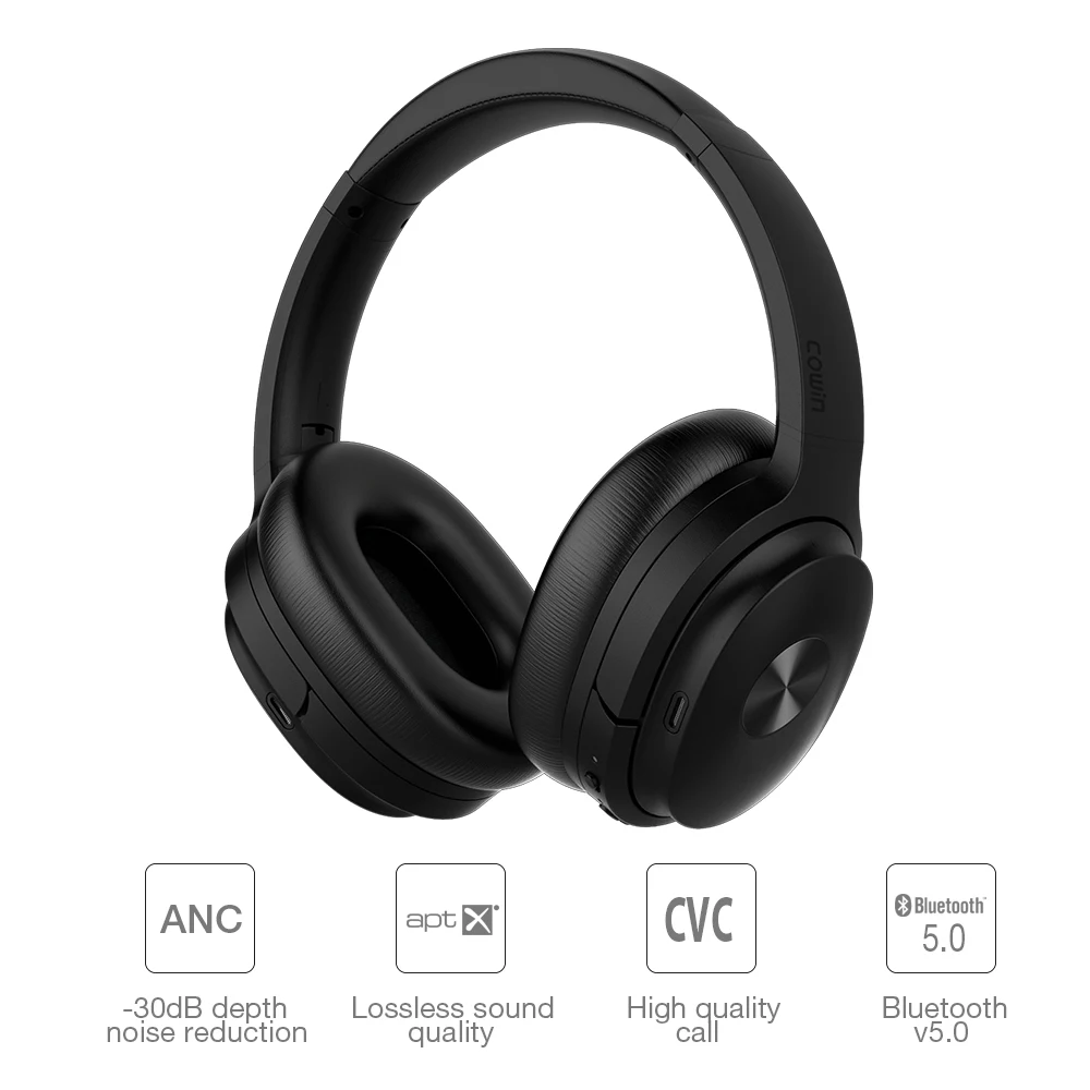 Bluetooth наушники Cowin SE7 ANC с активным шумоподавлением беспроводная гарнитура