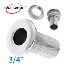 Thru корпусный фитинг шланга 316 нержавеющая сталь аксессуары 3/" для морской лодки сливной трубы сливной соединитель воды Аппаратные средства