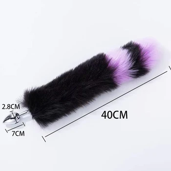 Anal Sex Toys Fox Tail Butt Plug Set With Hairpin Anal Kit Anal Butplug Tail Prostate Massager Anal Plug BDSM Couples Cosplay 6