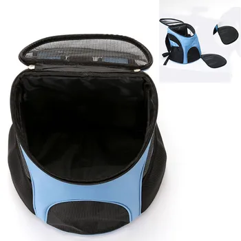

Foldable Pet Carrier Backpack Dog Cat Outdoor Travel Carrier Packbag Portable Zipper Mesh Pet Backpack Pet Out Bag Cat Backpack