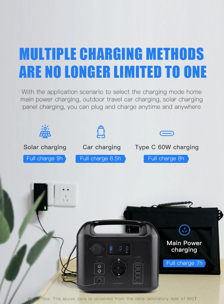 300W LiFePo4 Battery Power Station AC 220V 110V Outdoor Mobile Power Supply QC3.0 Quick Charge Solar Generator fast charging power bank
