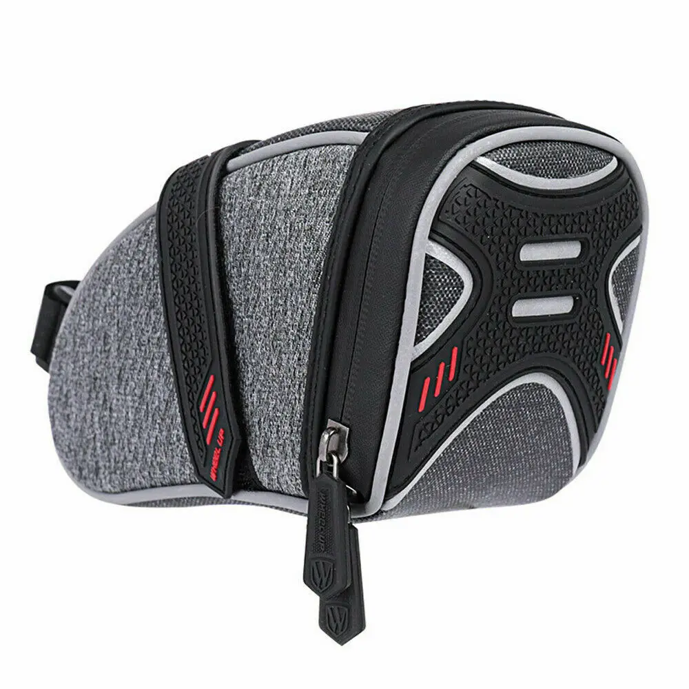 Nylon Bicycle Bag Bike Waterproof Storage Saddle Bag Seat Cycling Tail Rear Pouch Bag MTB Rear Back Under Seat Tail Bag Panniers