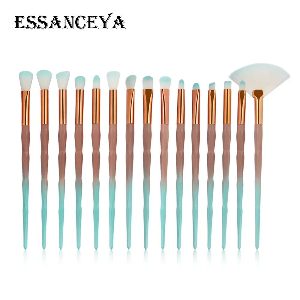 ESSANCEYA новинка 10/15 шт. алмазные Косметические кисти для макияжа веер основы пудра
