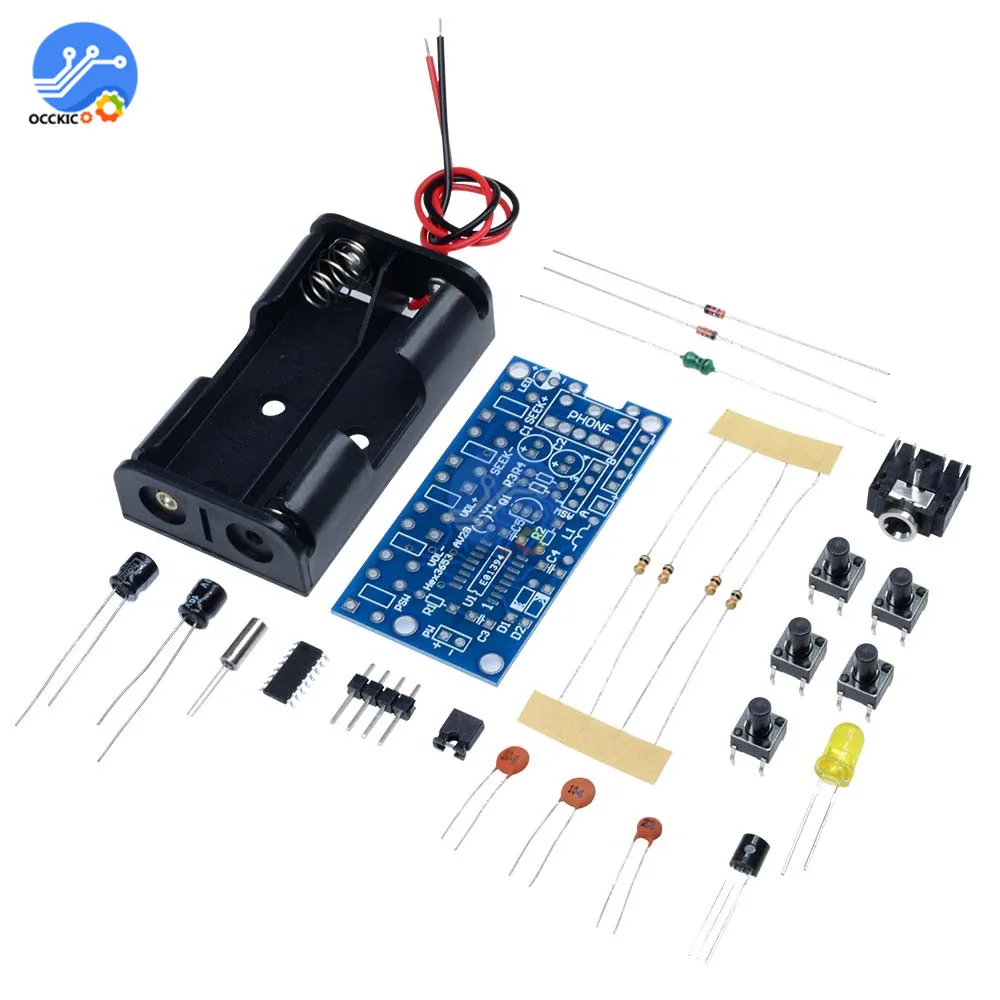 Мини беспроводной стерео FM радио комплект 76-108 МГц FM приемник модуль PCB FM DIY электронные комплекты 76 МГц-108 МГц DC 1,8 в-3,6 В