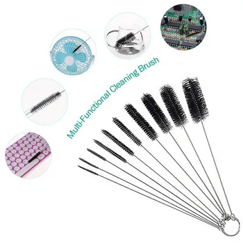 

10 Pcs Straw Cleaning Brush Clean Brush for Bottle Tube Nozzle Keyboard Cleaning Tools Multifunctional Nylon Kitchen Cleaner Set