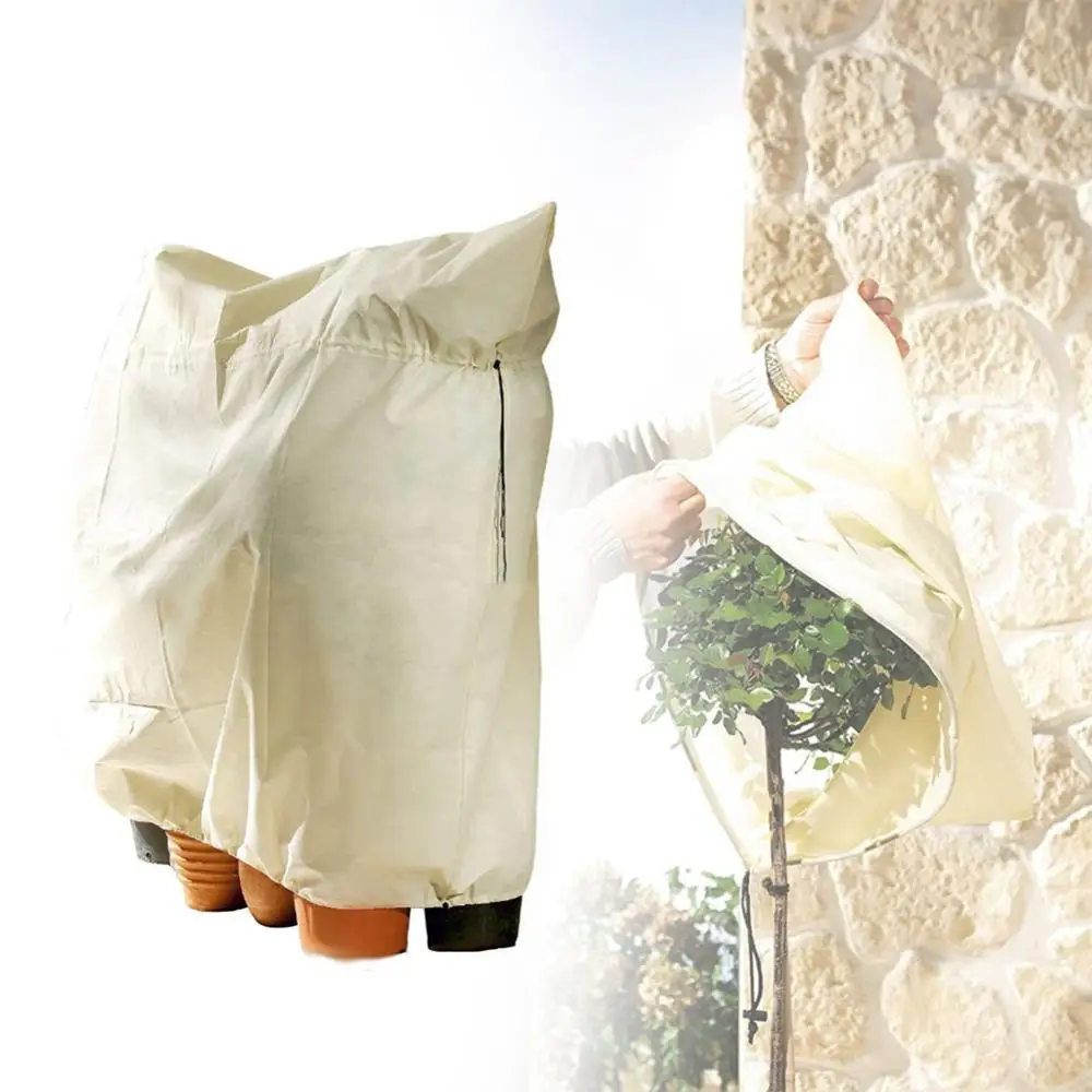 

Nonwoven Tree Shrub Hot Frost Container Winter Plant Cover Strong Grow Bag Vegetable Protection Garden Non-woven Fabrics garden