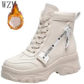 

Winter Warm Sneakers for Women Snow Boots Velvet Fur Winter 2019 Female Ankle Boots Platform Fur Causal Shoes Woman G39