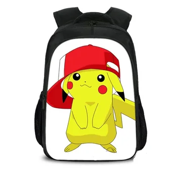 

Anime Pokemon Backpack Boys Girls School Bags Children Pikachu Backpack for Teenagers Kids Gift Backpacks Schoolbags Mochila