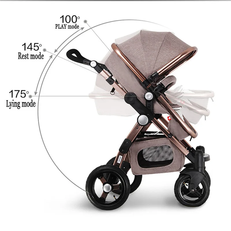 GoldBaby детская коляска 3 в 1 детское автокресло аналоговый бесплатной доставкой|baby