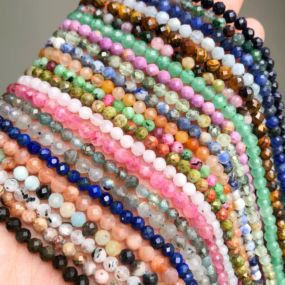 Malahill Natural Stone Beads For Jewelry Making - Plum Blossom Tourmaline, 10mm, 2 Strands With Stretch Cord - View #12
