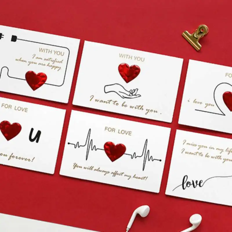 Valentines Day Greeting Card Blank Notes Card With Envelopes Wedding Invitation Cards Invitations - 4000390077318