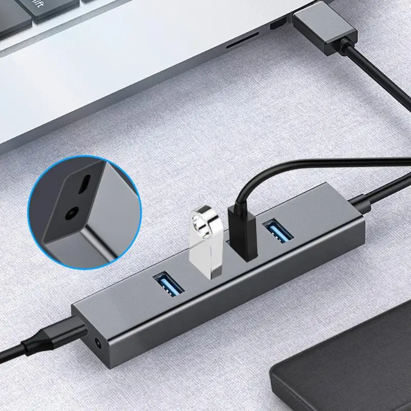 ALLOYSEED usb-хаб 3,0 Мульти USB 3,0 концентратор USB разветвитель 5 Гбит/с S94-U высокоскоростной 4 порта TF для ПК Компьютерные аксессуары