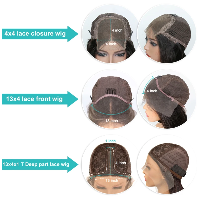 Глубокая волна часть Синтетические волосы на кружеве парики из натуральных