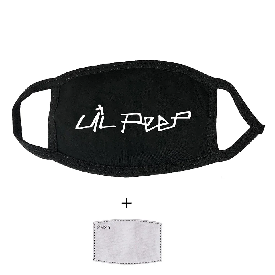 2020 New print Lil Peep mask + Pm2.5 cotton reusable street style Face Mask for men and women Anti Dust Pollutiont|Мужские
