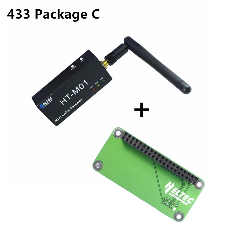 Мини 433/868/915MZ IOT Lora шлюз LoraWan SX1301 для Raspberry Pi с ESP32 Lora Node/STM32 Lora node/Iot умный дом - Цвет: 433MHZ Package C