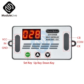 

DC 12V Dual Two MOS LED Digital Time Delay Relay Trigger Cycle Timer Delay Board Adjustable Timing Control with Case Box