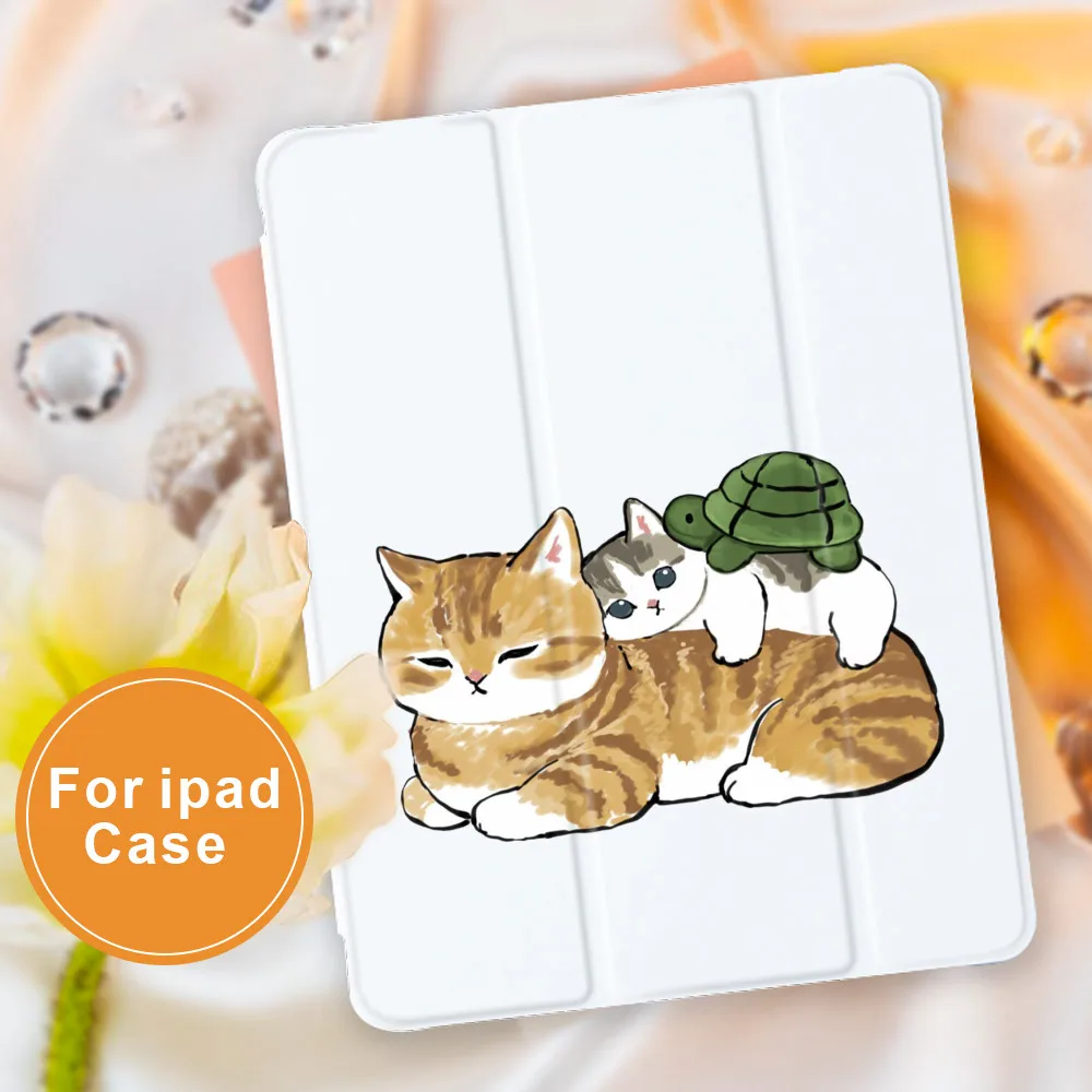 Чехол для ipad чехол с изображением милого кота iPad 10 9 дюймов Air 4 2020 5th 6th 2 8th Generation 12 Pro