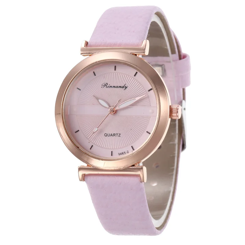

Hot Sales Summer New Style Versitile Fashion Decorative Pattern Leather Students Watch Women's Popular Watch