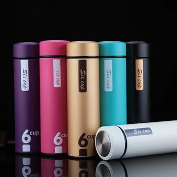 

450ml New Thermos Stainless Steel Vacuum Flask Water Bottle Creative Business Home Office Portable Straight Cup Thermos Bottle