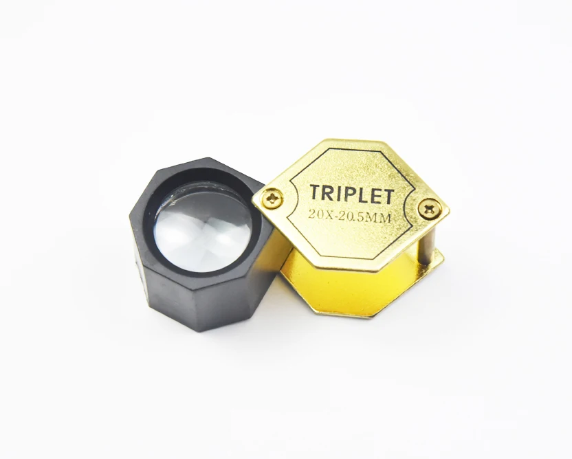 30X 20X handheld foldable jewelry metal magnifier glass lens | Инструменты