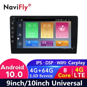 

4G LTE IPS Android 10 Universal Car radio palyer Multimedia For Nissan Hyundai Tucson Santa Fe VW TOYOTA Mazda KIA WIFI GPS USB