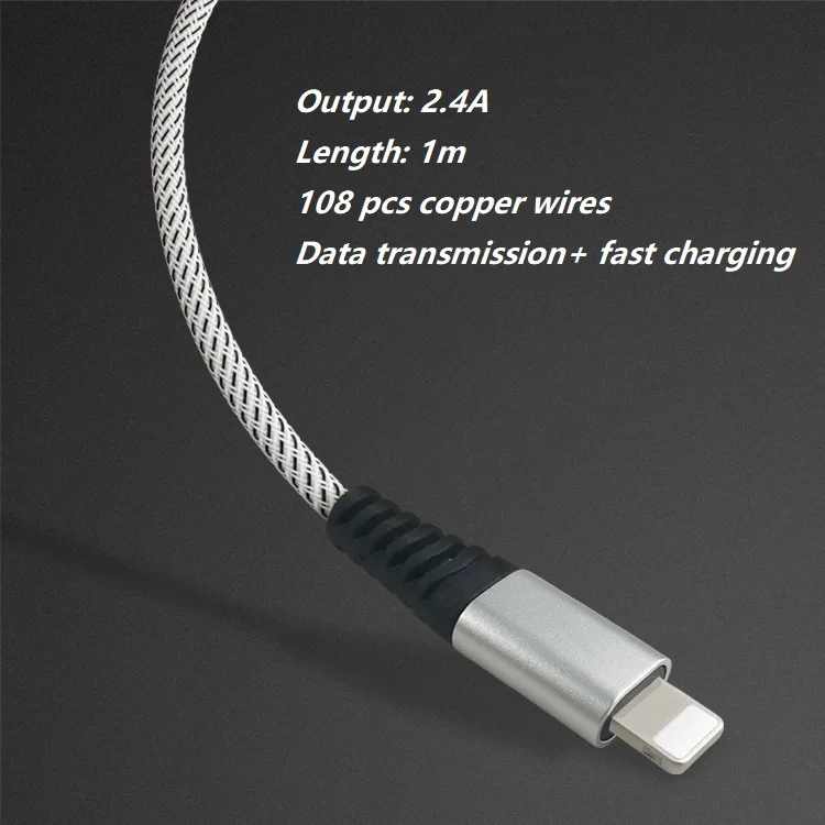 Быстрая зарядка нейлоновый плетеный кабель Micro USB кабель для передачи данных для type-C кабель телефон USB зарядное устройство для iphone x 87 lightnin кабель