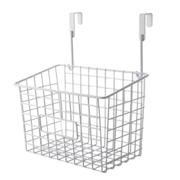 

Hanging Storage Basket Kitchen Wire Basket Wall Mounted Storage Organizer Drainer Rack Storage Baskets For Home White