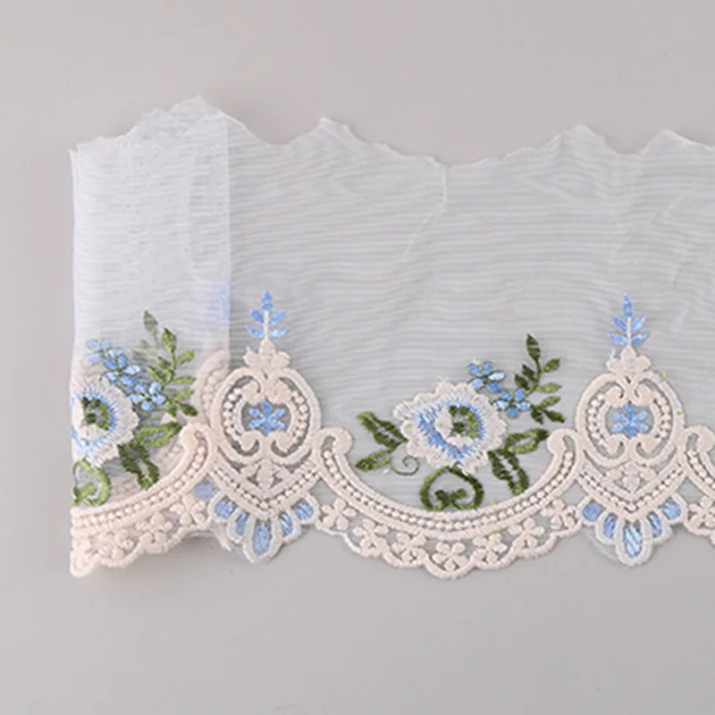 3 Yards Peony Flower Lace Fabric Curtain Clothing Accessories DIY Handmade Doll Clothing cotton fabric