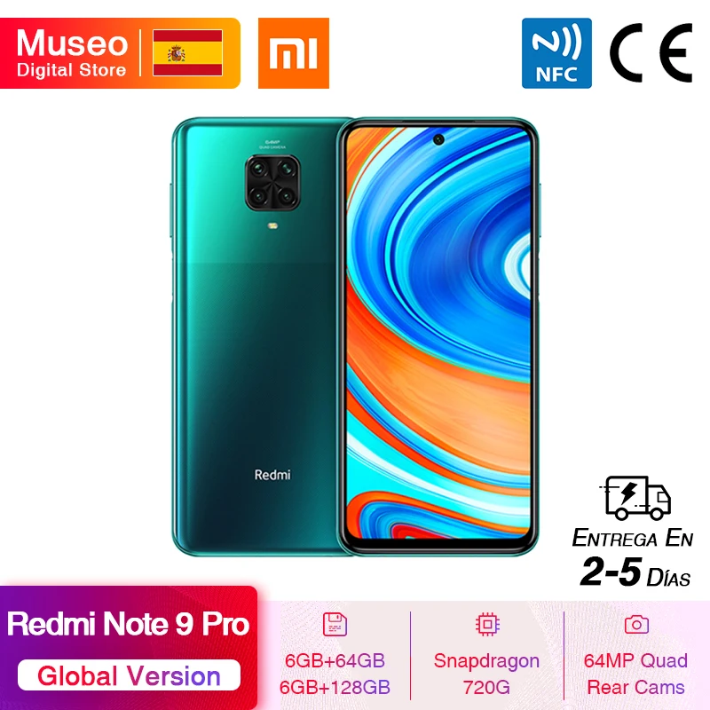 Global Version Xiaomi Redmi Note 9 Pro 6GB 64GB / 128GB Snapdragon 720G 64MP AI Quad Camera Smartphone Note 9 Pro 5020mAh 30W QC Global Version Xiaomi Redmi Note 9 Pro 6GB 64GB / 128GB Snapdragon 720G 64MP AI Quad Camera Smartphone Note 9 Pro 5020mAh 30W QC