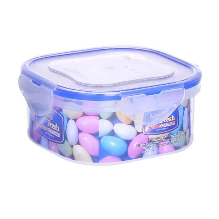 Pp Food Grade Freshness Box Snacks Salad Box Microwave-Refrigeration Carriable Convenient Lightweight 650 Ml