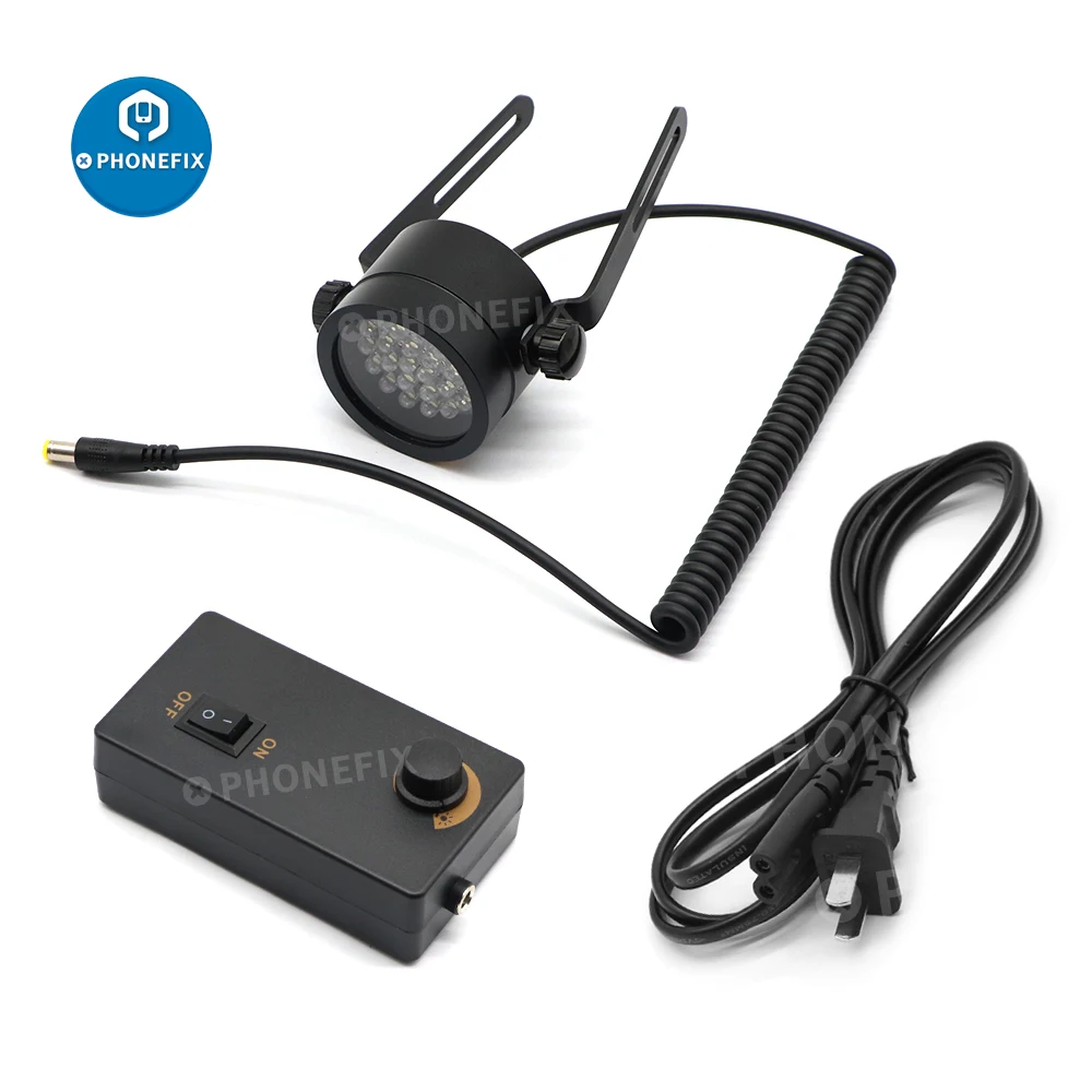 Stereo Microscpe Illumination LED Slant Ring Light 28Pcs blique Incidence Lamp Fill Light 25mm 32mm For PCB Soldering Repair