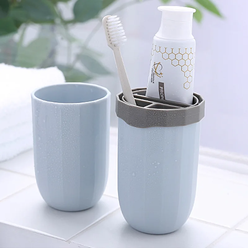 PlasticToothbrushHolderCupOutdoorTravelPortableToothBrush