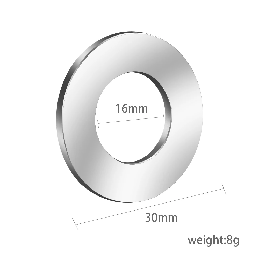 

MYLONGINGCHARM 10pcs Engravable Spacers 30mm stainless steel Spacers Pendants Charms Jewelry Making Accessories