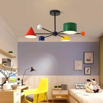 

Modern Macaron Chandelier LED Pendant Lamp Lighting Art Decor Pendant Lamp for Dining Room Living Room Bedroom Loft Hanging Lamp