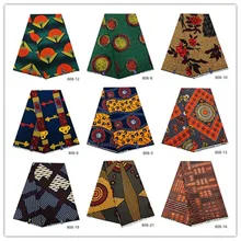 Полиэстер воск новейшая африканская вощеная ткань принтом Нигерия Анкара ткани печать чиганви восковые принты 6 ярдов 808