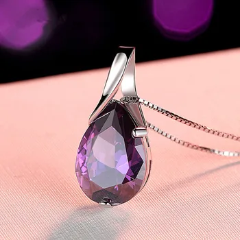 Amethyst Pendant with s/s Chain 1