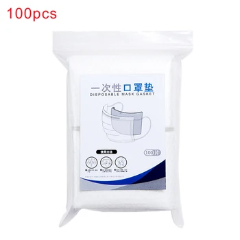 

100pcs Daily Face Safety Breathing Square Disposable Mask Gasket Breathable Replacement Pad Anti Haze Non Woven Air Purifying