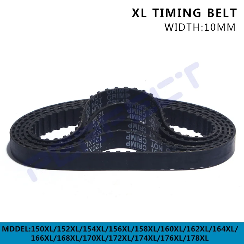 

150/152/154/156/158/160/162/164/166/168/170/172/174/176/178 XL Timing ring closure belt 10mm width Transmission Belts